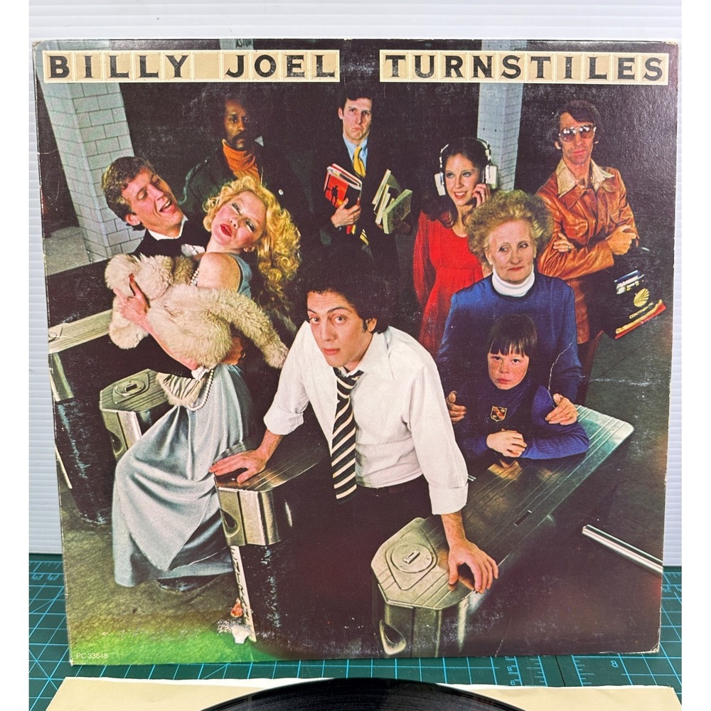 Billy Joel Turnstiles Vintage Vinyl LP Album 1976 Columbia Records PC 33848